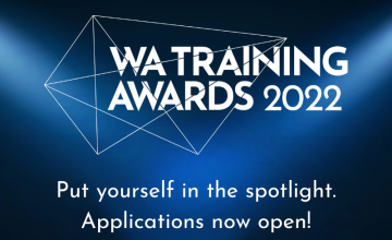 WA Training Awards logo.